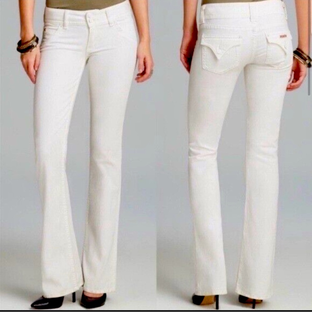 Hudson white jeans bootleg 29